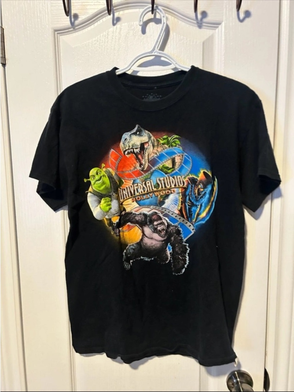 Universal Studios Black Short-Sleeve Graphic Tee - Character Montage